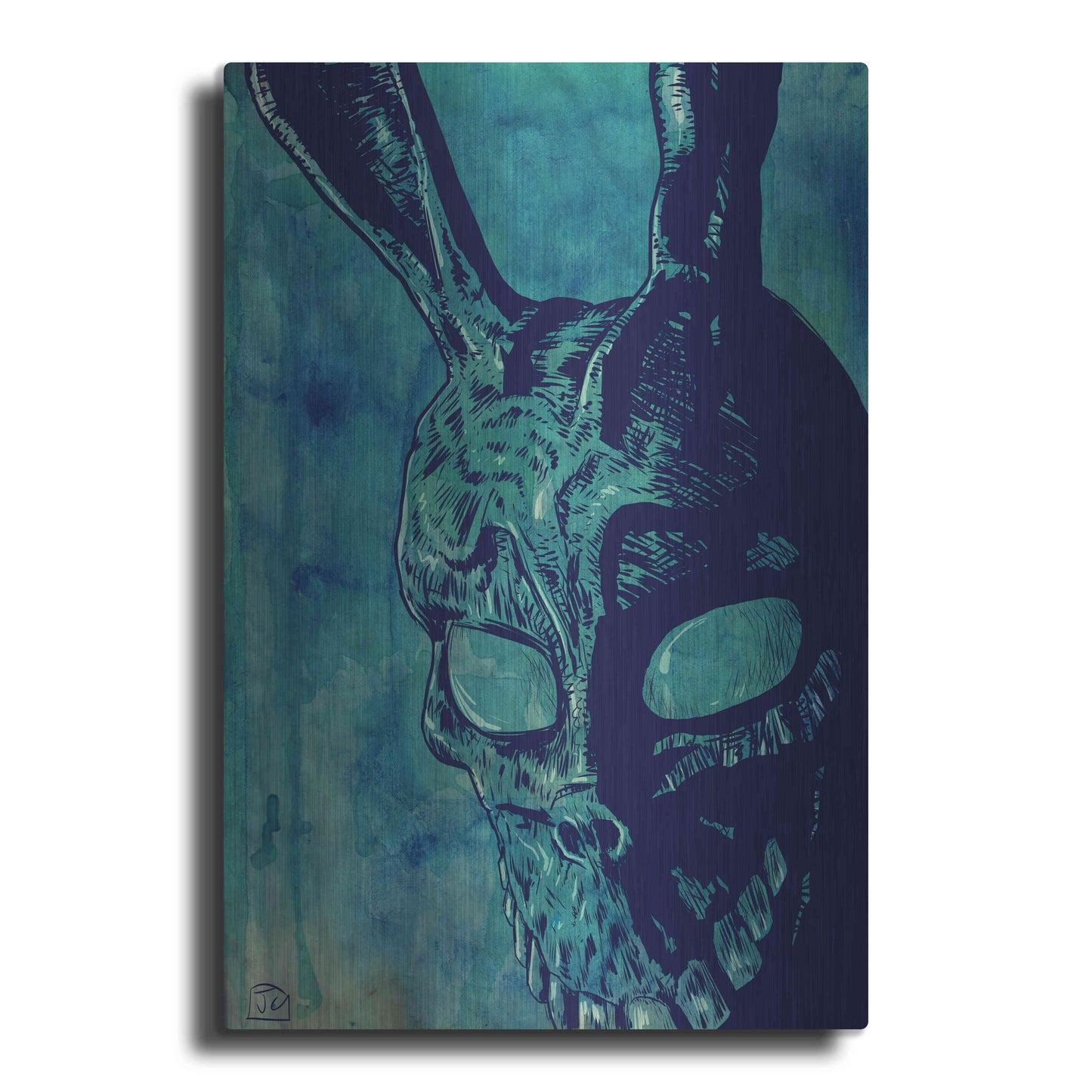 Luxe Metal Art 'Donnie Darko' by Giuseppe Cristiano, Metal Wall Art