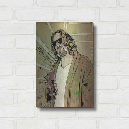 Luxe Metal Art 'Dude Lebowski' by Giuseppe Cristiano, Metal Wall Art,12x16