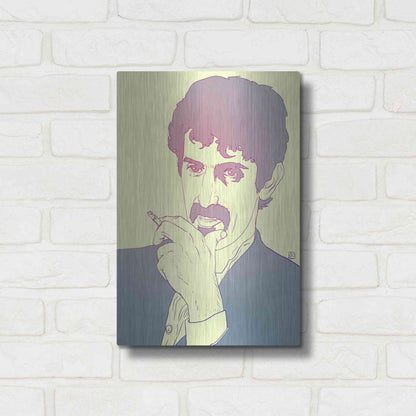 Luxe Metal Art 'Frank Zappa' by Giuseppe Cristiano, Metal Wall Art,12x16