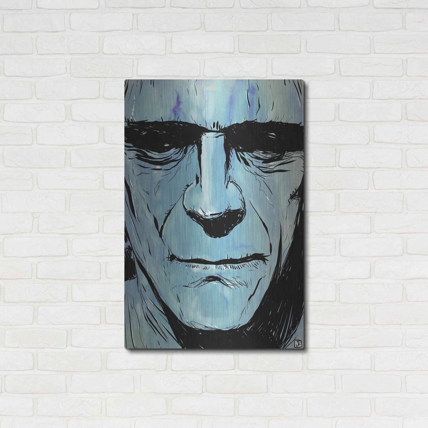 Luxe Metal Art 'Frankenstein' by Giuseppe Cristiano, Metal Wall Art,24x36