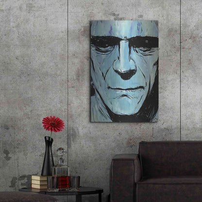 Luxe Metal Art 'Frankenstein' by Giuseppe Cristiano, Metal Wall Art,24x36