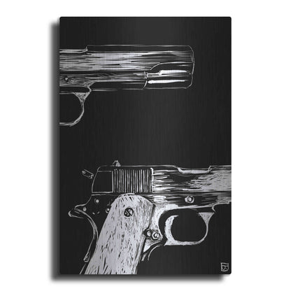 Luxe Metal Art 'Guns' by Giuseppe Cristiano, Metal Wall Art