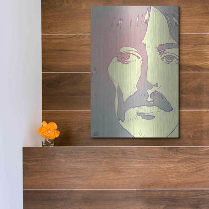 Luxe Metal Art 'George Harrison' by Giuseppe Cristiano, Metal Wall Art,12x16