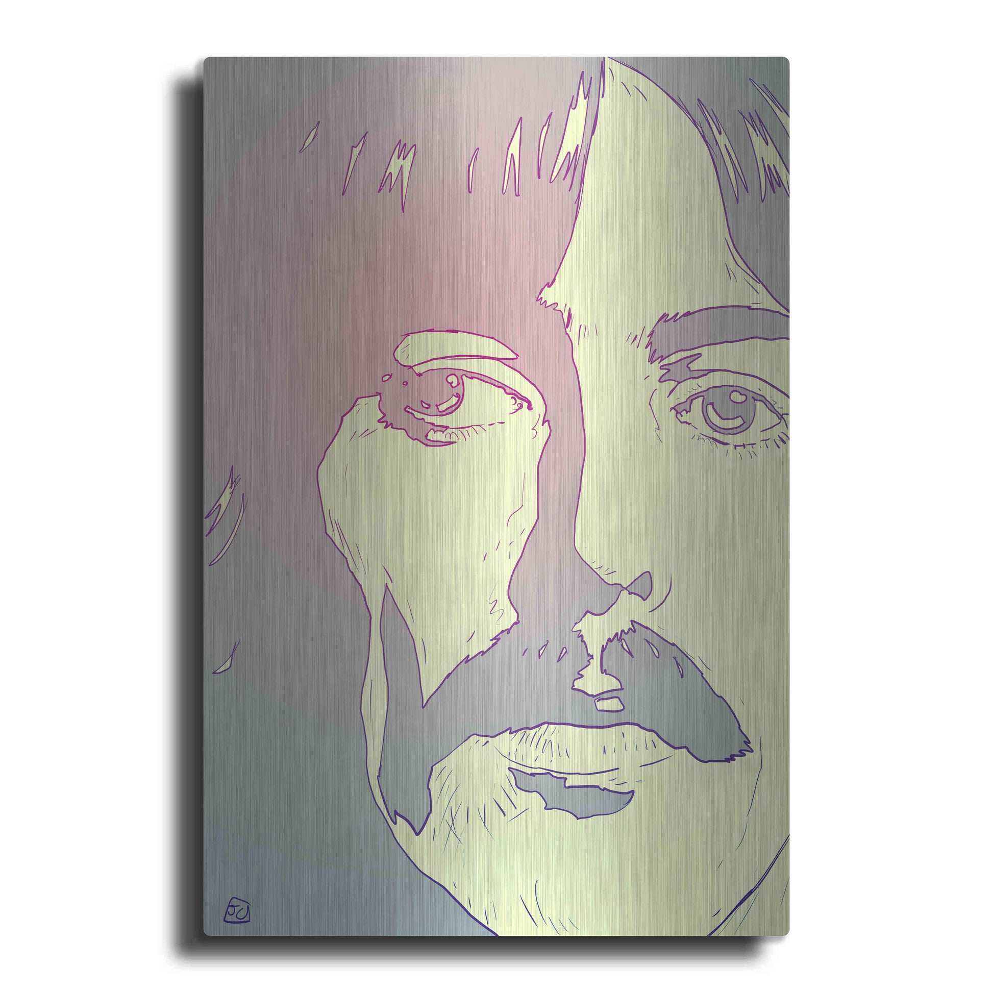 Luxe Metal Art 'George Harrison' by Giuseppe Cristiano, Metal Wall Art