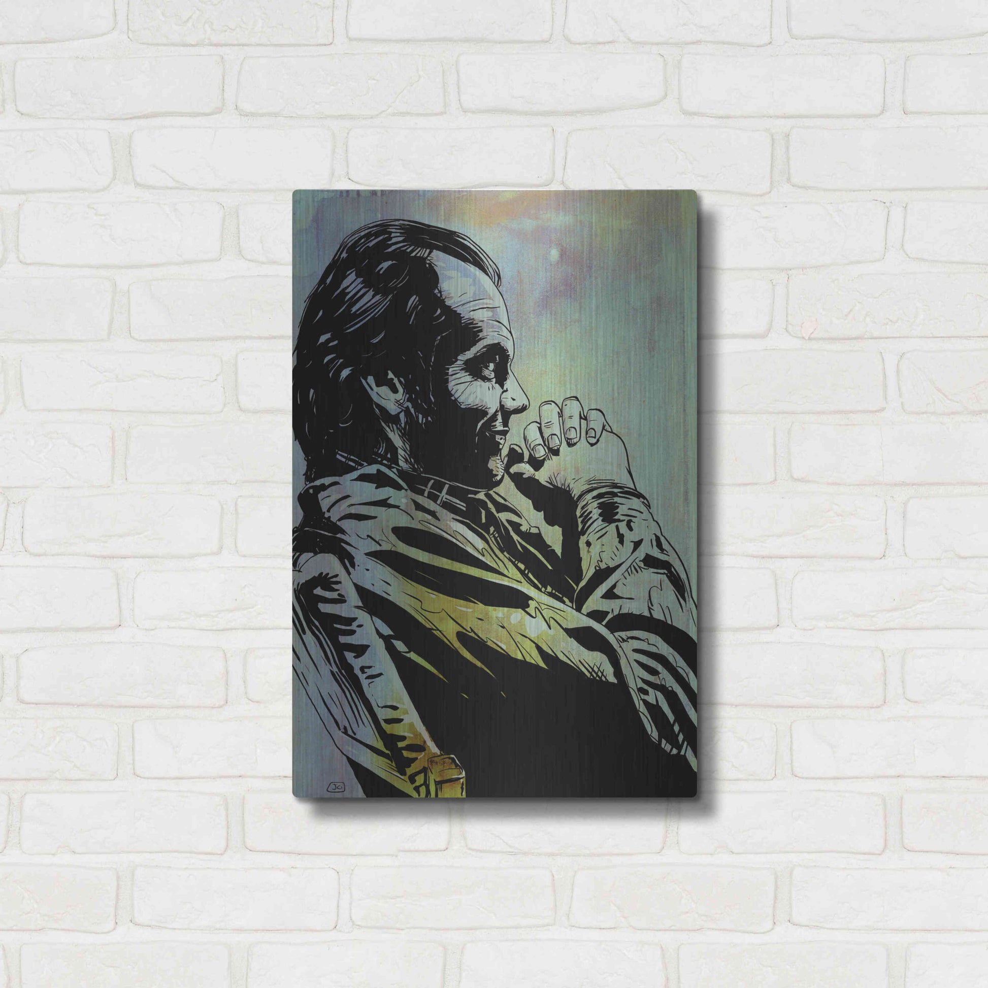 Luxe Metal Art 'Jack' by Giuseppe Cristiano, Metal Wall Art,16x24