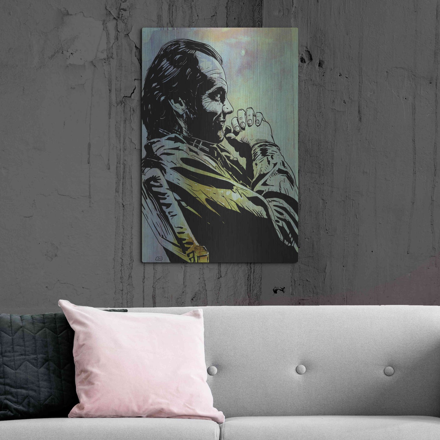 Luxe Metal Art 'Jack' by Giuseppe Cristiano, Metal Wall Art,24x36