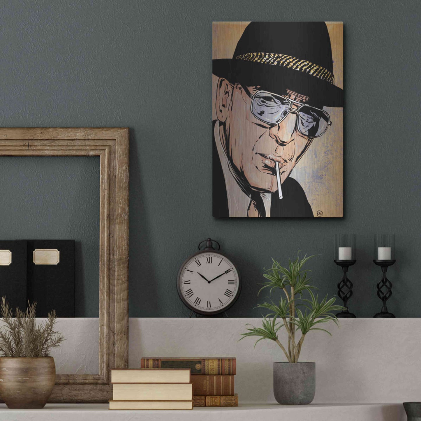 Luxe Metal Art 'Kojak' by Giuseppe Cristiano, Metal Wall Art,12x16