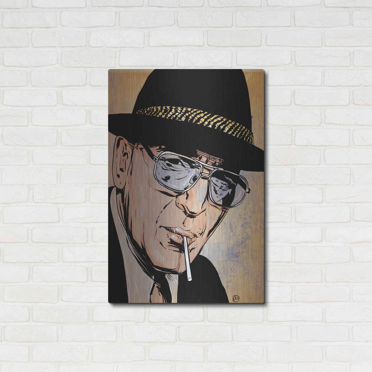 Luxe Metal Art 'Kojak' by Giuseppe Cristiano, Metal Wall Art,24x36