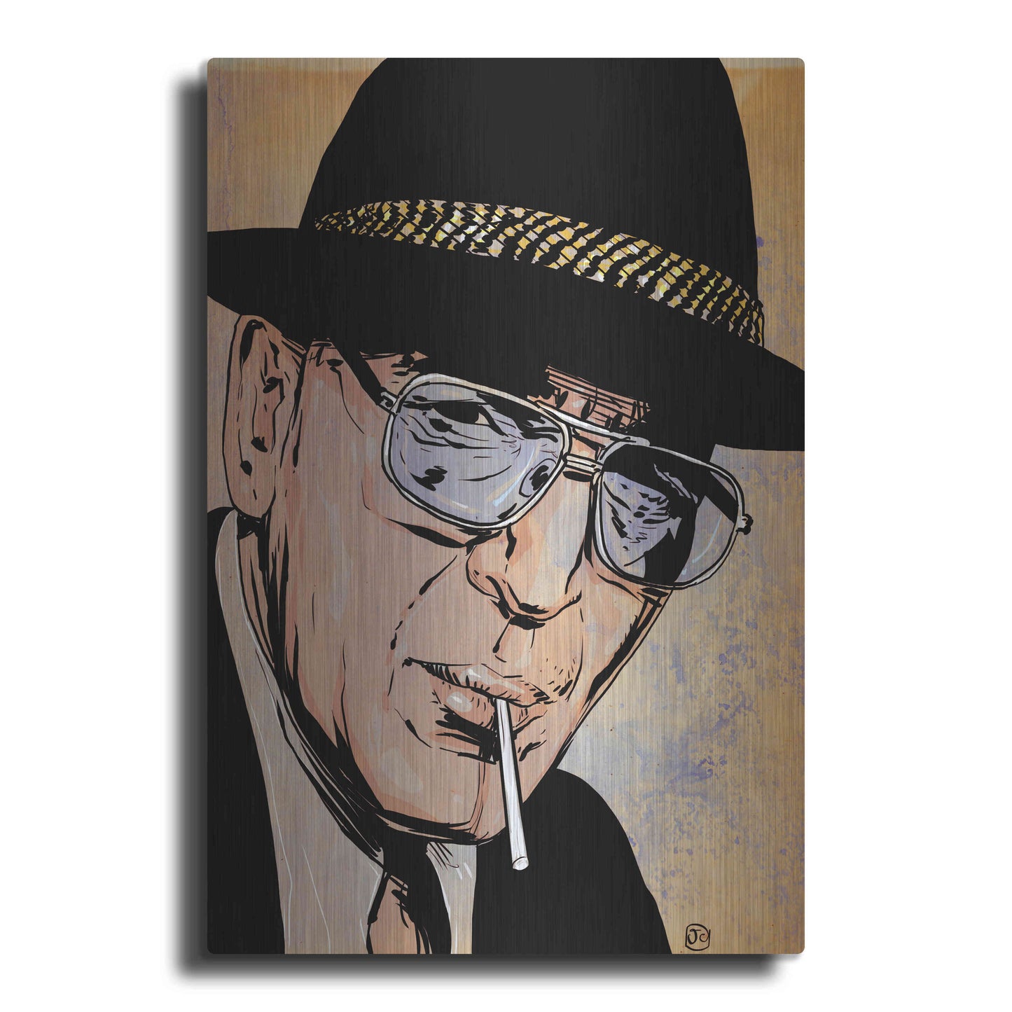 Luxe Metal Art 'Kojak' by Giuseppe Cristiano, Metal Wall Art