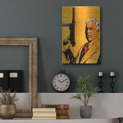 Luxe Metal Art 'Lee Marvin' by Giuseppe Cristiano, Metal Wall Art,12x16