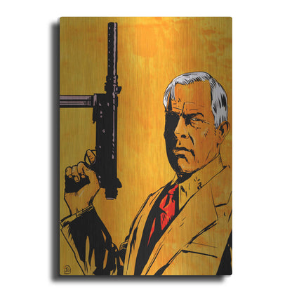 Luxe Metal Art 'Lee Marvin' by Giuseppe Cristiano, Metal Wall Art