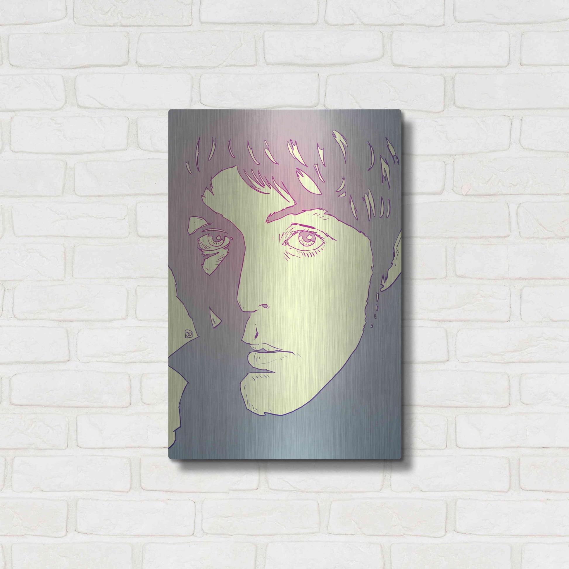 Luxe Metal Art 'Paul' by Giuseppe Cristiano, Metal Wall Art,16x24