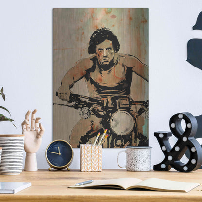 Luxe Metal Art 'Rambo' by Giuseppe Cristiano, Metal Wall Art,12x16