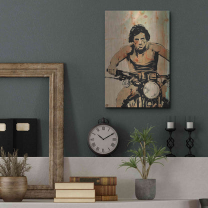 Luxe Metal Art 'Rambo' by Giuseppe Cristiano, Metal Wall Art,12x16