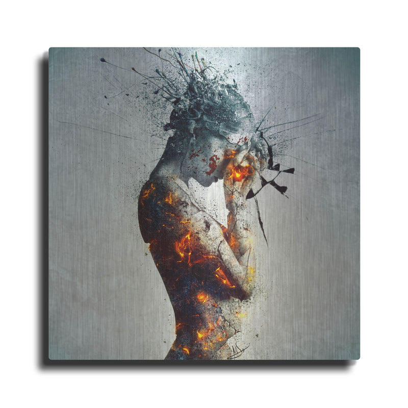 Luxe Metal Art 'Deliberation' by Mario Sanchez Nevado, Metal Wall Art