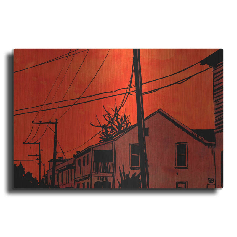 'Red Sky 01' by Giuseppe Cristiano – Metal Wall Art