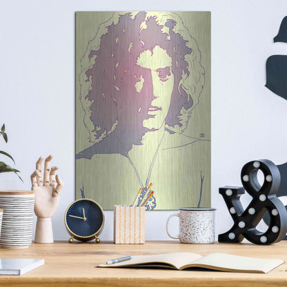 Luxe Metal Art 'Roger Daltrey' by Giuseppe Cristiano, Metal Wall Art,12x16