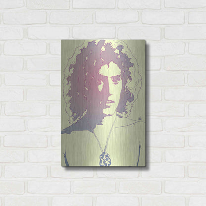 Luxe Metal Art 'Roger Daltrey' by Giuseppe Cristiano, Metal Wall Art,16x24