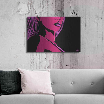 Luxe Metal Art 'Scarlet' by Giuseppe Cristiano, Metal Wall Art,36x24