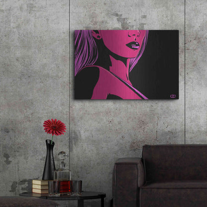 Luxe Metal Art 'Scarlet' by Giuseppe Cristiano, Metal Wall Art,36x24