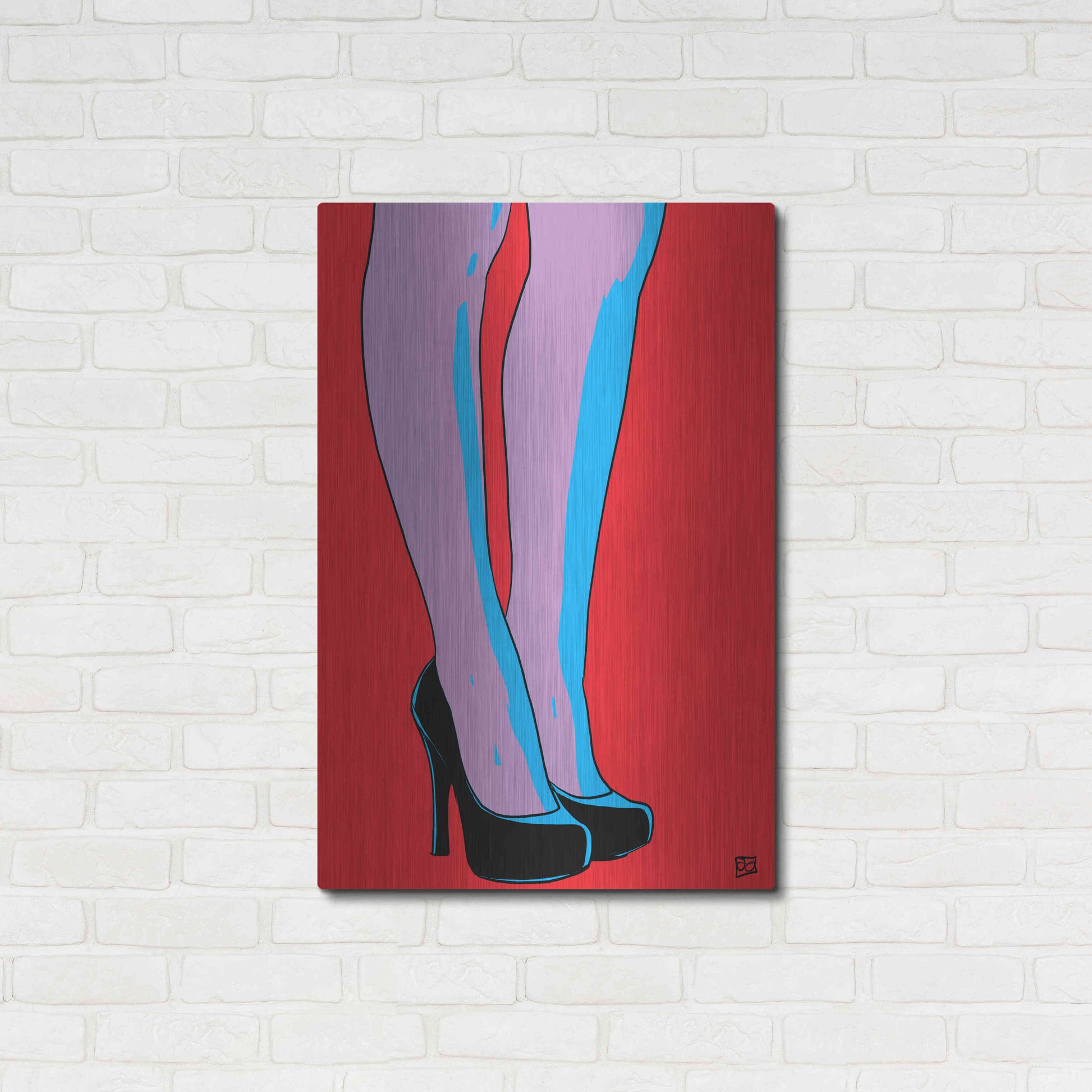 Luxe Metal Art 'Shoes IX' by Giuseppe Cristiano, Metal Wall Art,24x36