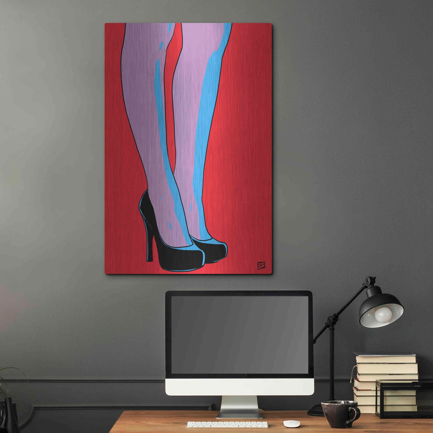 Luxe Metal Art 'Shoes IX' by Giuseppe Cristiano, Metal Wall Art,24x36