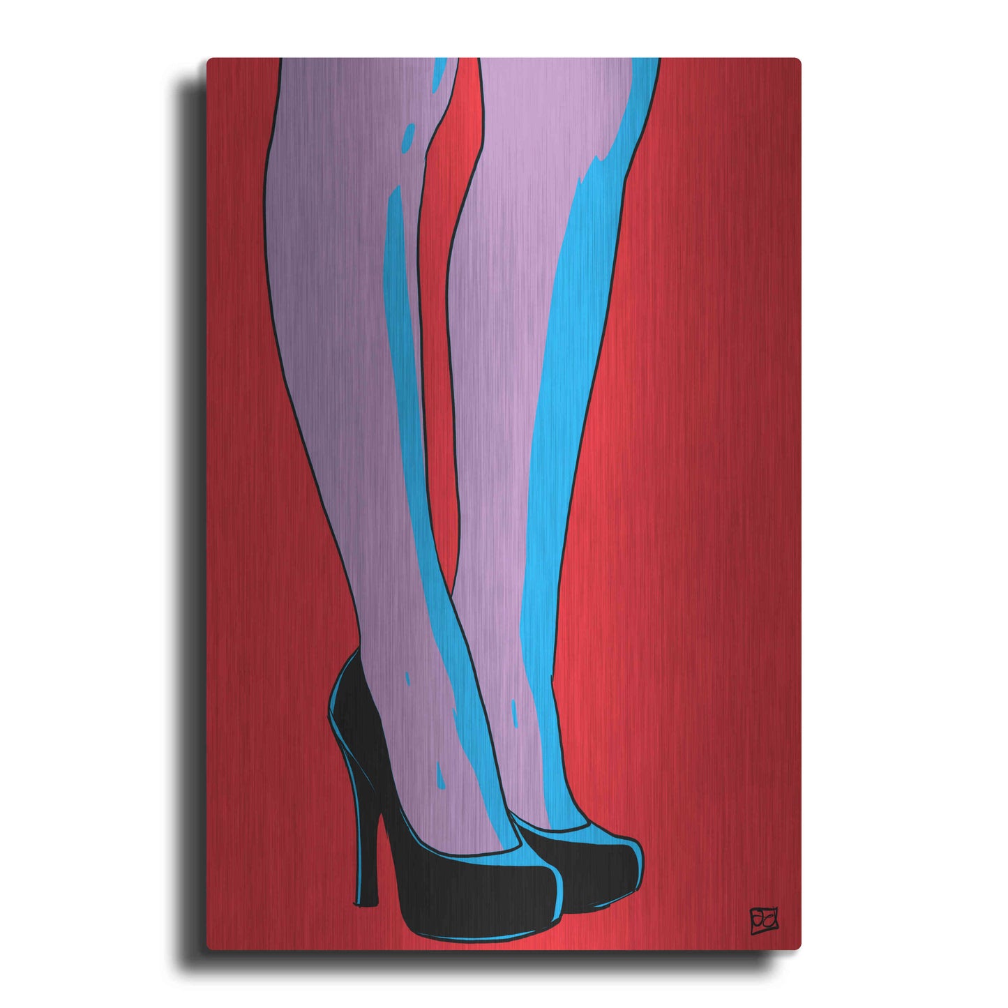 Luxe Metal Art 'Shoes IX' by Giuseppe Cristiano, Metal Wall Art