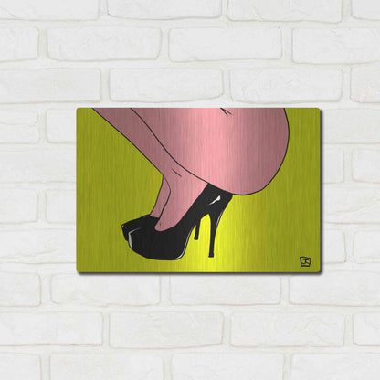 Luxe Metal Art 'Shoes Only I' by Giuseppe Cristiano, Metal Wall Art,16x12