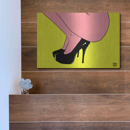 Luxe Metal Art 'Shoes Only I' by Giuseppe Cristiano, Metal Wall Art,16x12