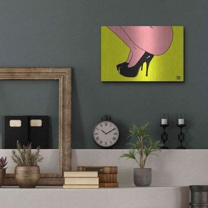 Luxe Metal Art 'Shoes Only I' by Giuseppe Cristiano, Metal Wall Art,16x12