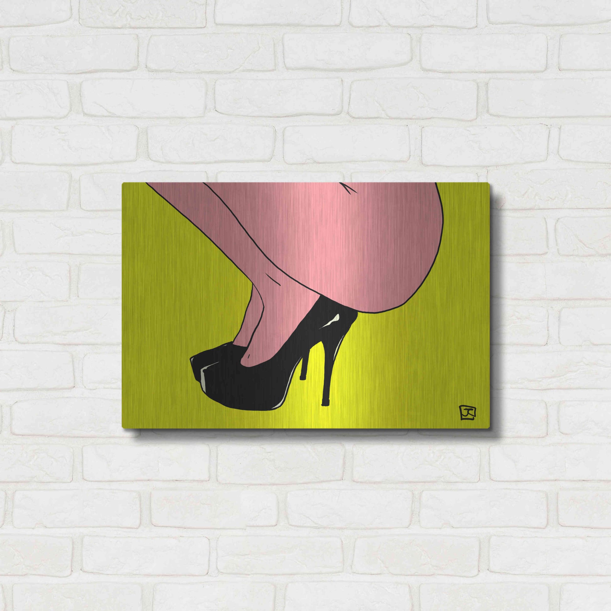 Luxe Metal Art 'Shoes Only I' by Giuseppe Cristiano, Metal Wall Art,24x16