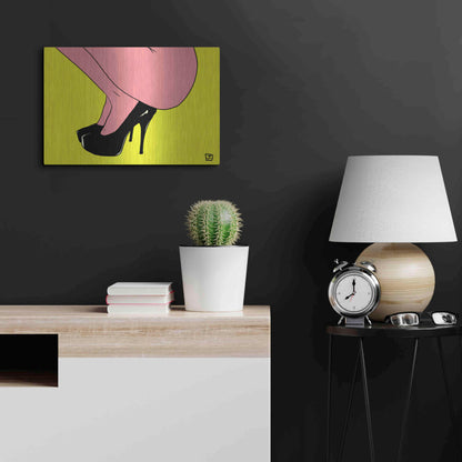 Luxe Metal Art 'Shoes Only I' by Giuseppe Cristiano, Metal Wall Art,24x16