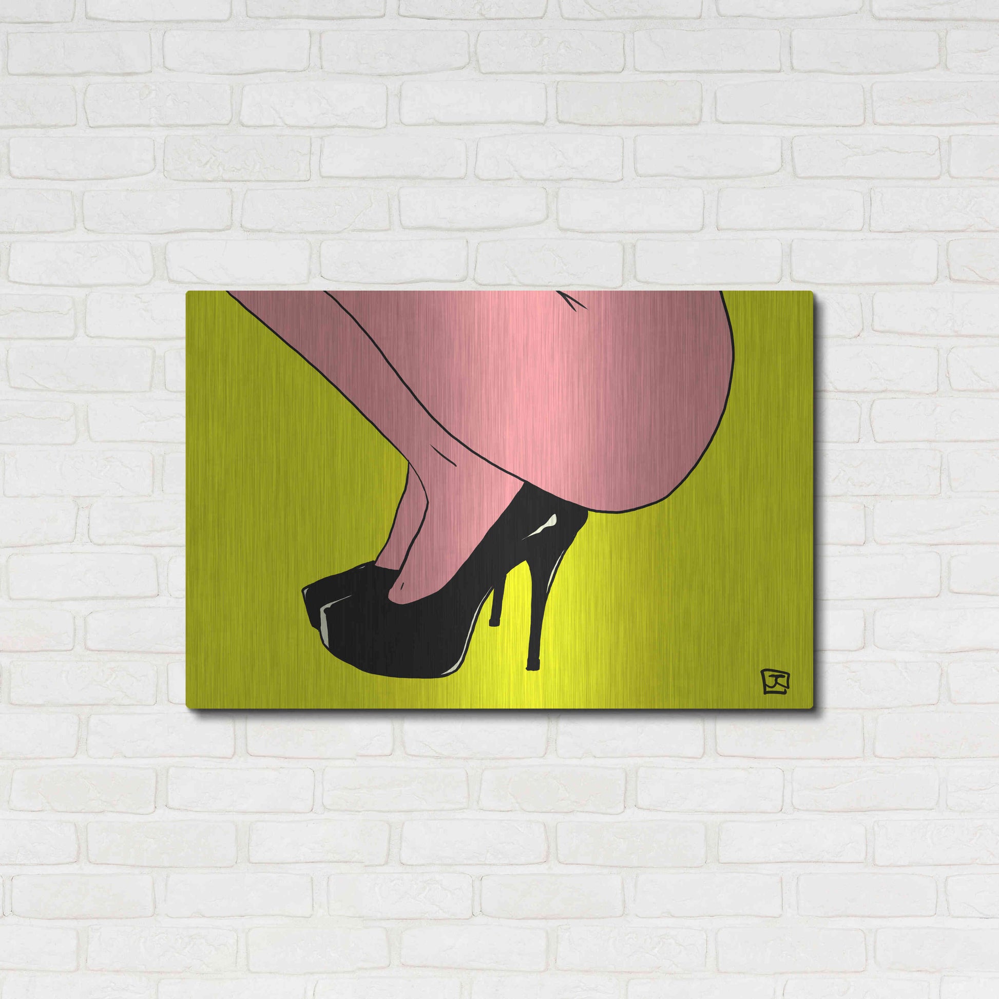 Luxe Metal Art 'Shoes Only I' by Giuseppe Cristiano, Metal Wall Art,36x24