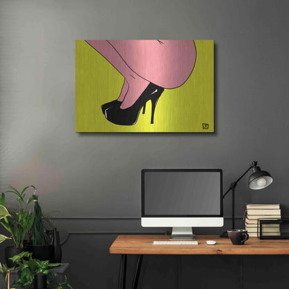 Luxe Metal Art 'Shoes Only I' by Giuseppe Cristiano, Metal Wall Art,36x24