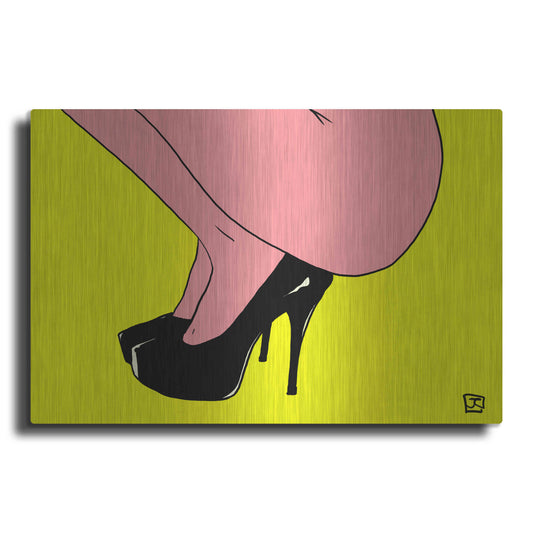 Luxe Metal Art 'Shoes Only I' by Giuseppe Cristiano, Metal Wall Art