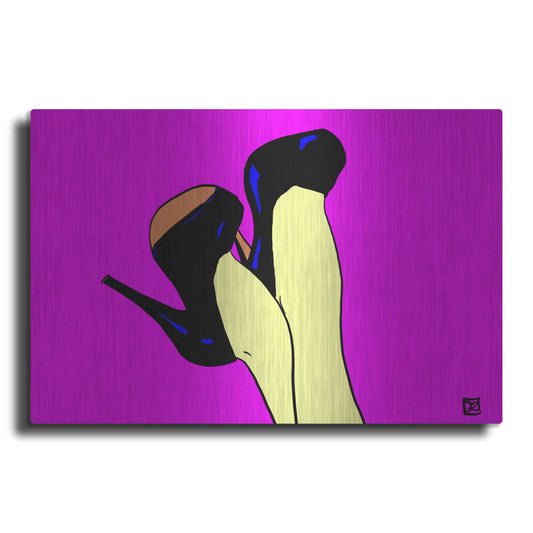 Luxe Metal Art 'Shoes Up!' by Giuseppe Cristiano, Metal Wall Art