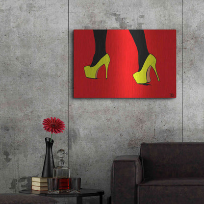 Luxe Metal Art 'Shoes VIII' by Giuseppe Cristiano, Metal Wall Art,36x24