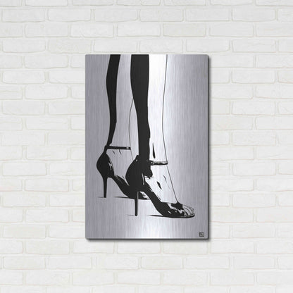 Luxe Metal Art 'Shoes X' by Giuseppe Cristiano, Metal Wall Art,24x36