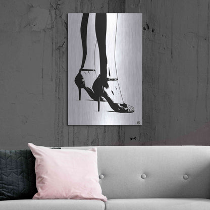 Luxe Metal Art 'Shoes X' by Giuseppe Cristiano, Metal Wall Art,24x36