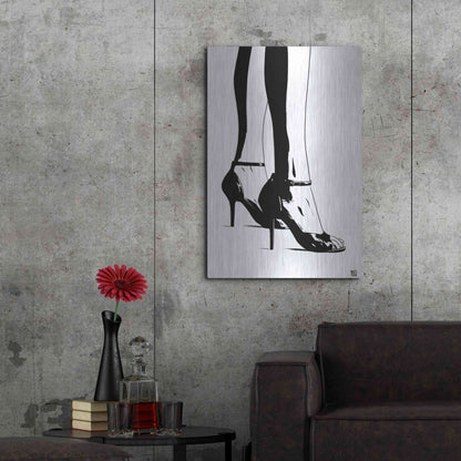 Luxe Metal Art 'Shoes X' by Giuseppe Cristiano, Metal Wall Art,24x36