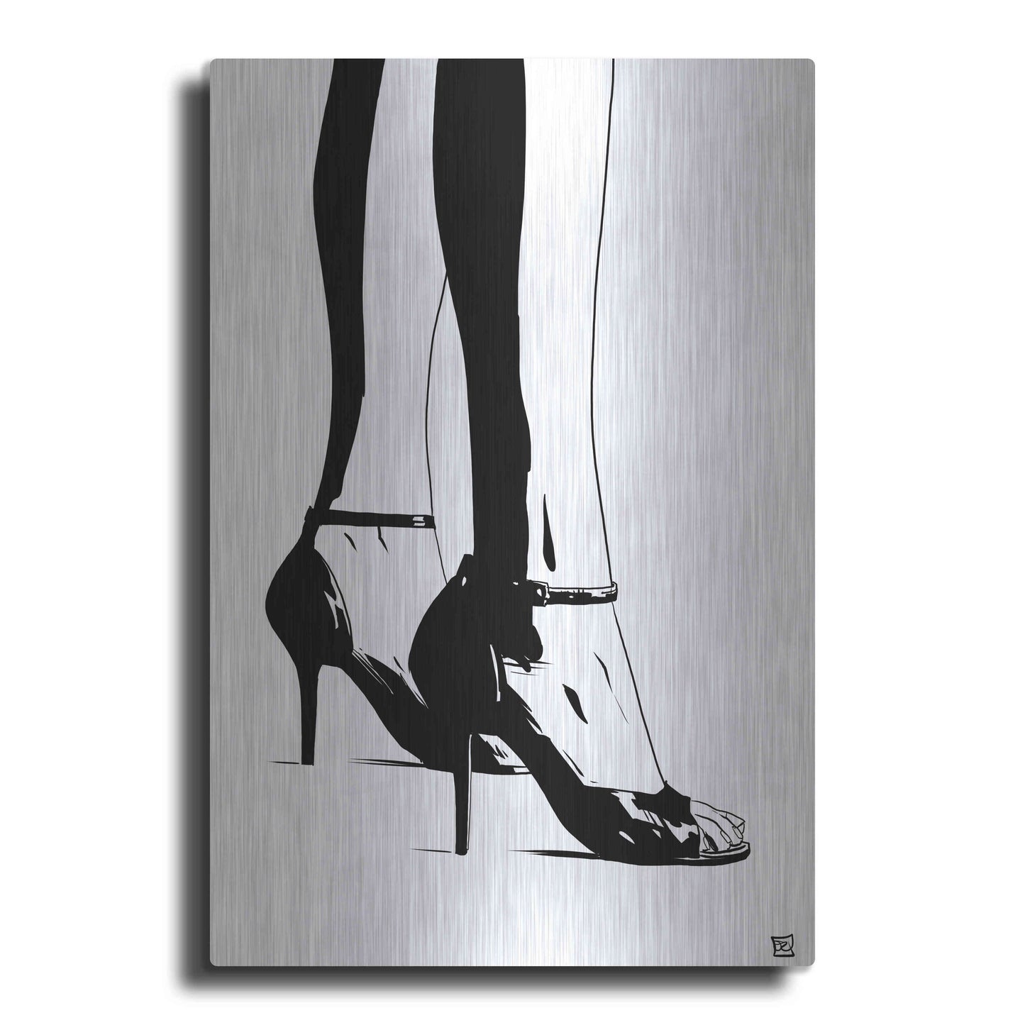 Luxe Metal Art 'Shoes X' by Giuseppe Cristiano, Metal Wall Art