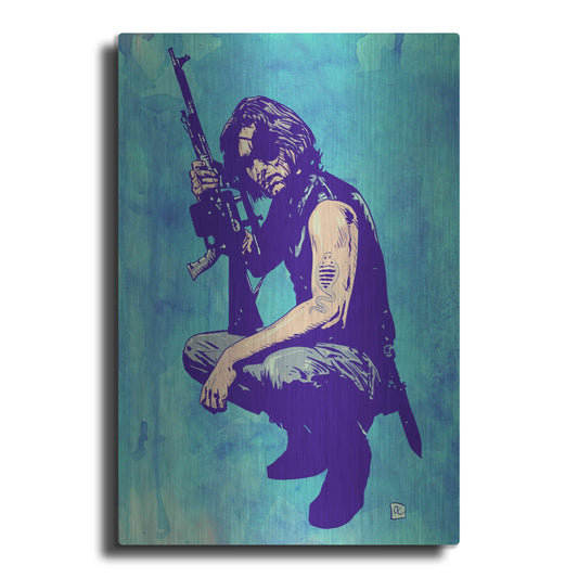 Luxe Metal Art 'Snake Plissken' by Giuseppe Cristiano, Metal Wall Art