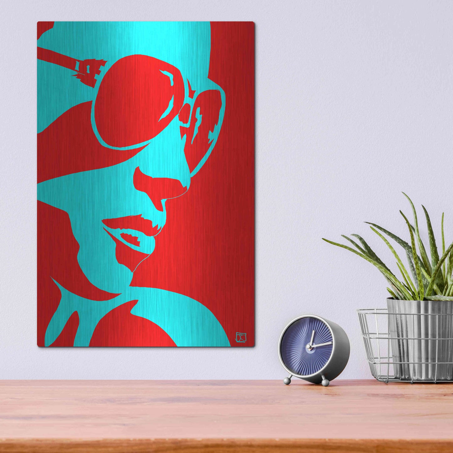 Luxe Metal Art 'Sunglasses' by Giuseppe Cristiano, Metal Wall Art,12x16