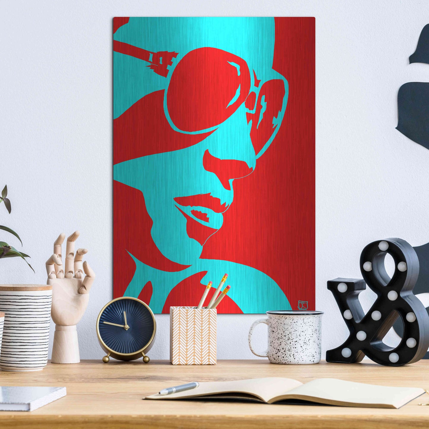 Luxe Metal Art 'Sunglasses' by Giuseppe Cristiano, Metal Wall Art,12x16