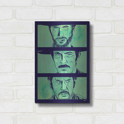 Luxe Metal Art 'The Good the Bad and the Ugly' by Giuseppe Cristiano, Metal Wall Art,12x16