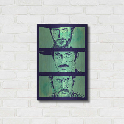 Luxe Metal Art 'The Good the Bad and the Ugly' by Giuseppe Cristiano, Metal Wall Art,16x24