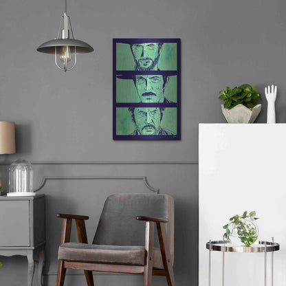 Luxe Metal Art 'The Good the Bad and the Ugly' by Giuseppe Cristiano, Metal Wall Art,16x24