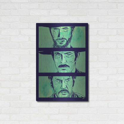 Luxe Metal Art 'The Good the Bad and the Ugly' by Giuseppe Cristiano, Metal Wall Art,24x36