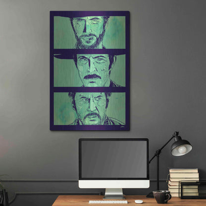 Luxe Metal Art 'The Good the Bad and the Ugly' by Giuseppe Cristiano, Metal Wall Art,24x36
