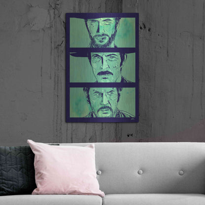 Luxe Metal Art 'The Good the Bad and the Ugly' by Giuseppe Cristiano, Metal Wall Art,24x36